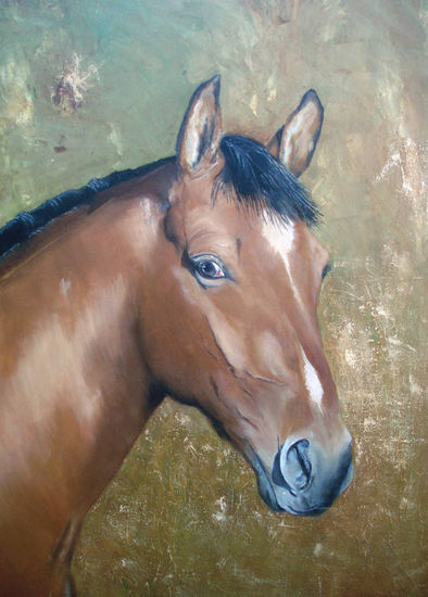 RETRATO CON LUCERO Oil Canvas Animals