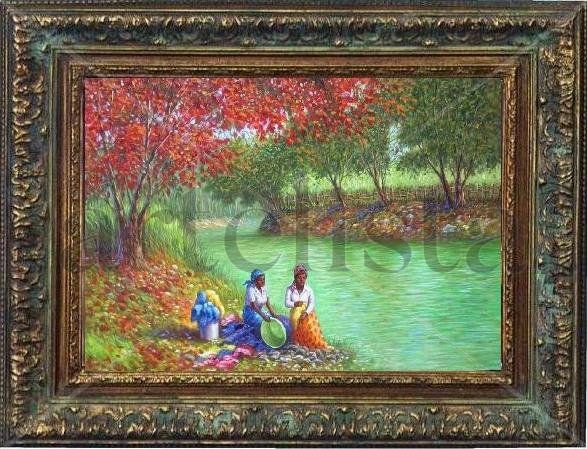 lavando en el rio 5