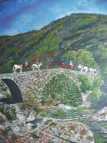 Jinetes en el puente