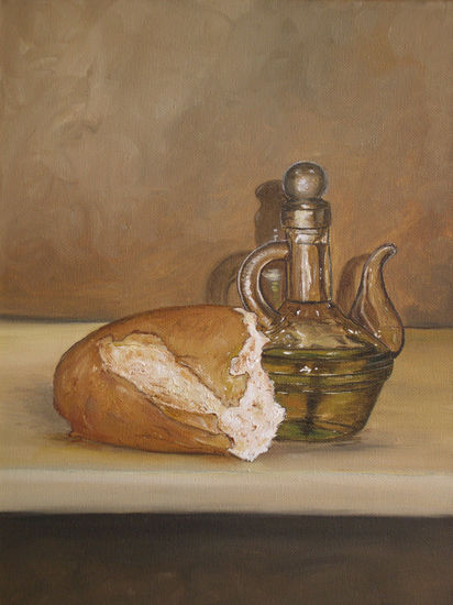 ACEITE Y PAN Oil Canvas Still Life Paintings