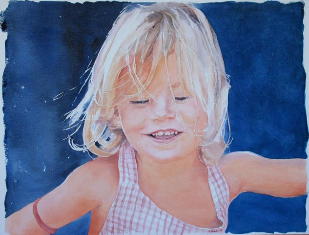 Adriana Watercolour Paper Portrait