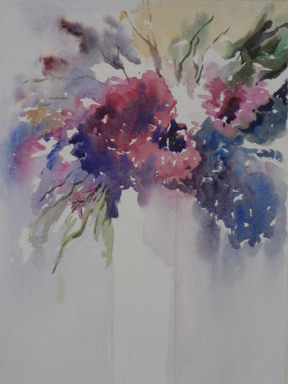 El regalo Watercolour Card Floral Painting