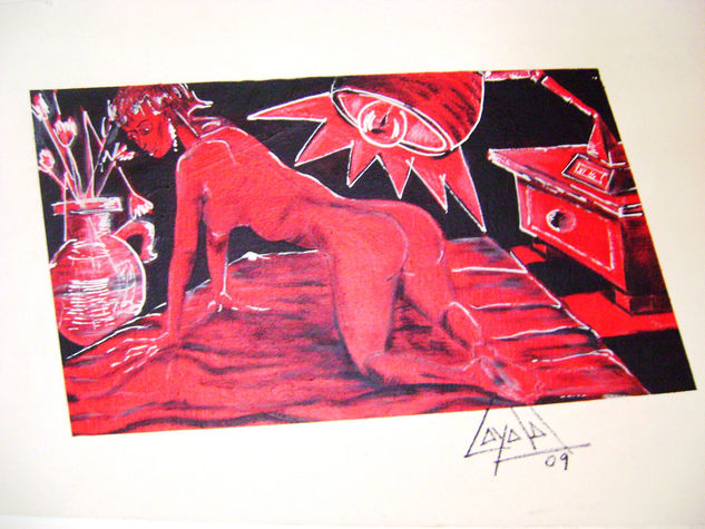 La señorita Vera II Acrylic Canvas Nude Paintings