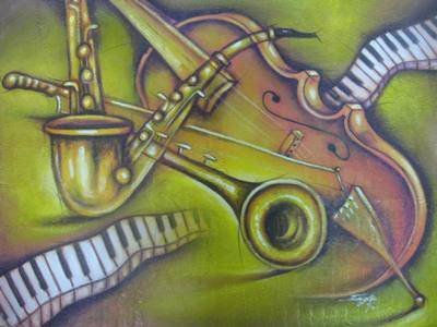 musicos Oil Canvas Others