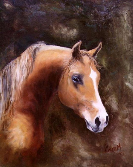 ALAZAN CARETO Oil Canvas Animals