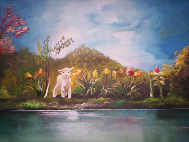 krishna te necesito Oil Canvas