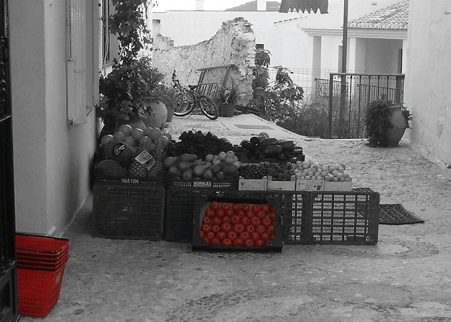 Frutas y verduras. Otras temáticas Blanco y Negro (Digital)