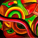 pintura geométrica abstracta thumbnail 1