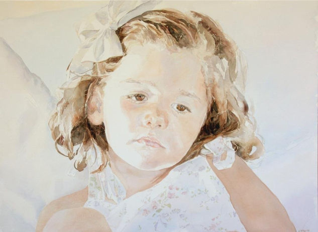 Cristina Watercolour Paper Portrait