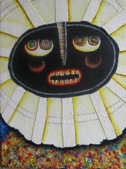 Tehuana Sol Acrylic Canvas Portrait