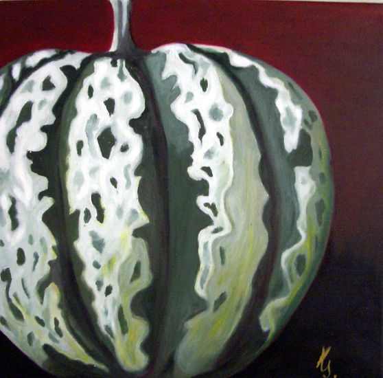 Carabassa 2 colors Oil Textile Still Life Paintings