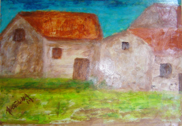 Aldeia Media Mixta Lienzo Paisaje