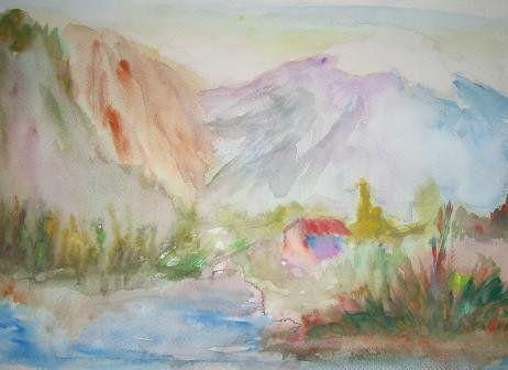 Paisaje 1 Watercolour Paper Landscaping