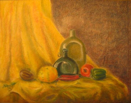 Bodegon pastel seco