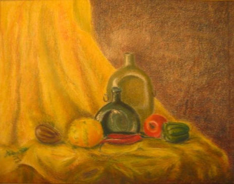 Bodegon pastel seco