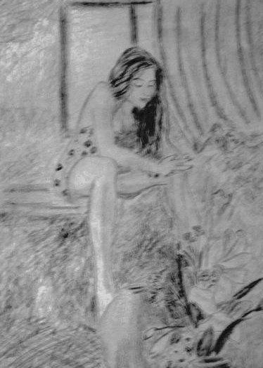 Mujer sentada Graphite Paper Others