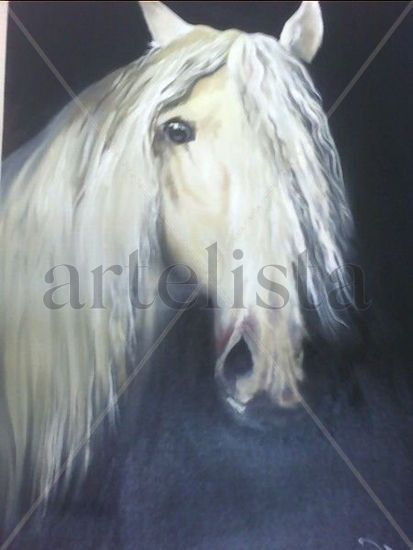 Caballo Blanco Oil Canvas Landscaping