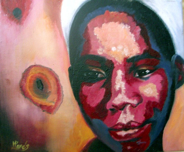 MIRADES D'AFRICA Oil Canvas Portrait