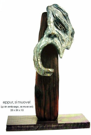 eppur si muove Bronce Figurativa