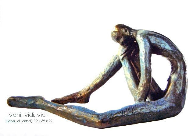 veni, vidi, vici Bronze Figurative