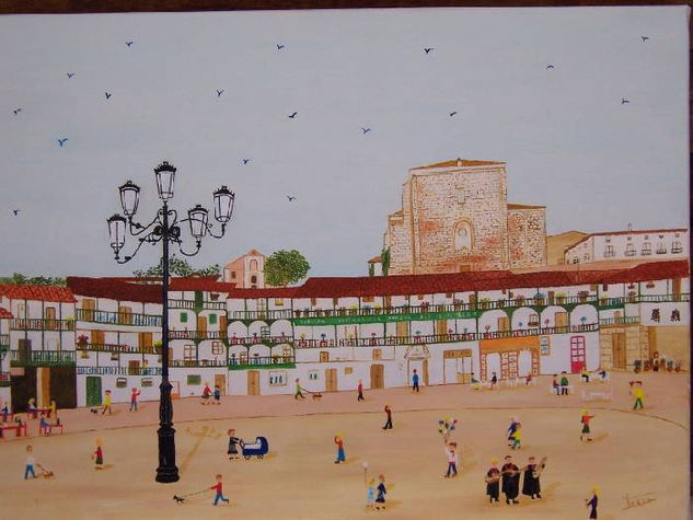 Chinchon (Madrid) Oil Canvas Landscaping