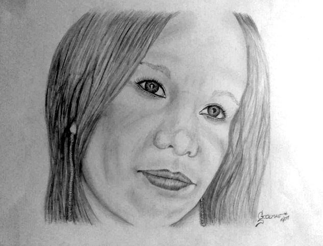 astrid  1 ( para mi amiga colombiana) Charcoal