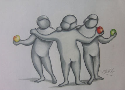 "Three Nudes with...