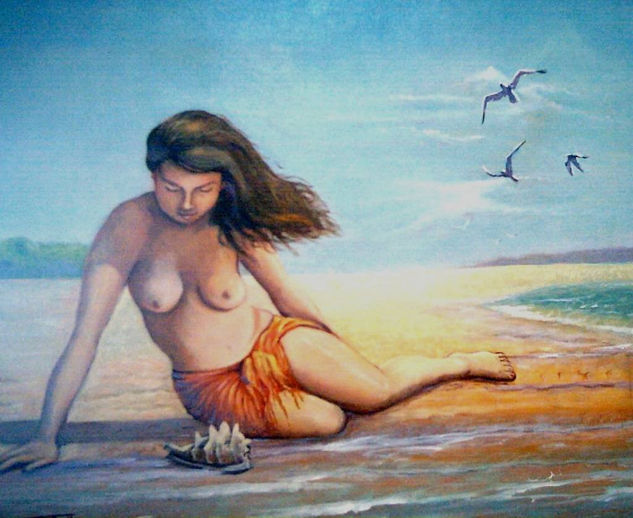 Añoranzas Oil Canvas Figure Painting