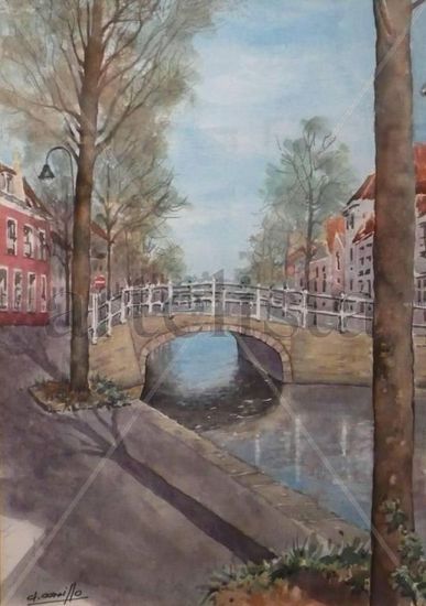 DELFT  (Holanda) Watercolour Paper Landscaping