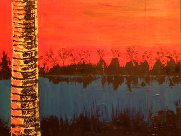 LAGO NOCTURNO Acrylic Canvas