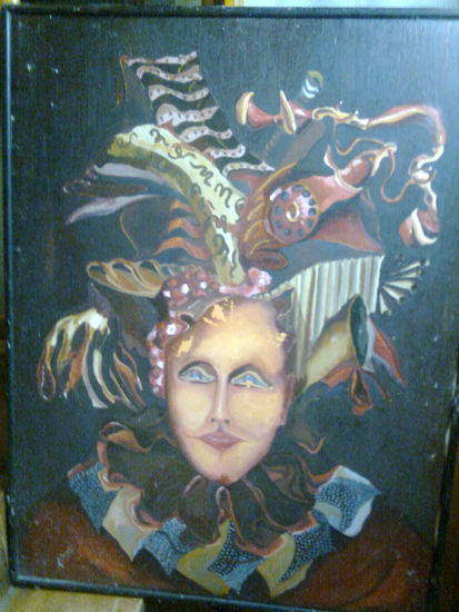 Arquetipo 2_arlequin Oil Canvas Portrait