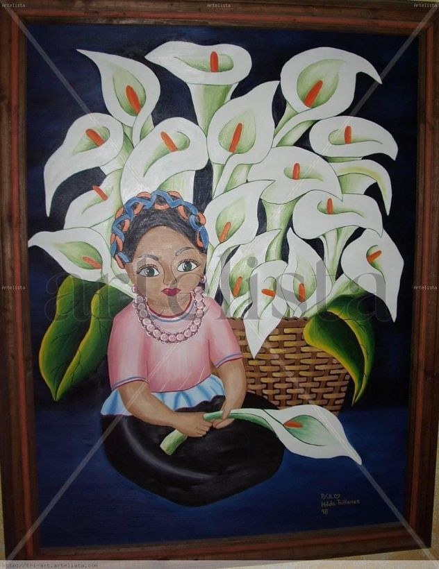 Niña con alcatraces