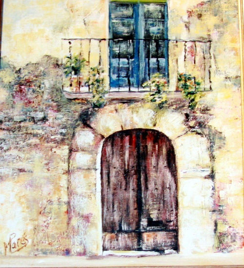 porta de masia Oil Canvas Landscaping