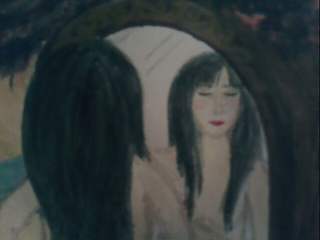 detalle autorretrato meditativo