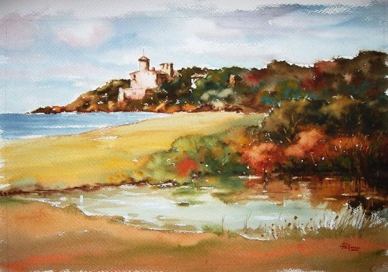 TAMARIT I EL GAIÀ Watercolour Paper Landscaping