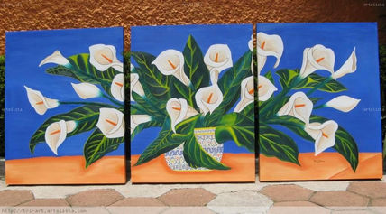 Alcatraces en triptico