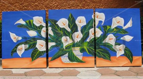 Alcatraces en triptico