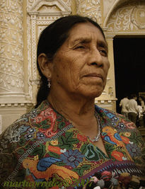 Retrato de mujer maya