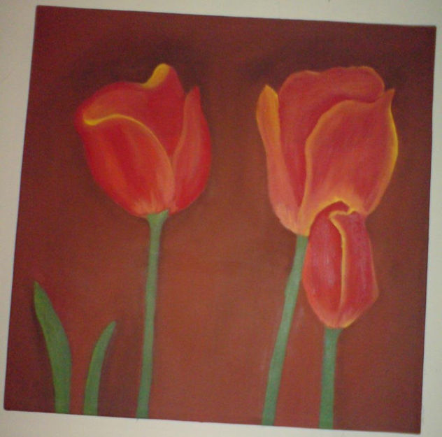 trio de tulipanes