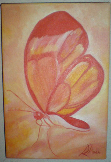 Mi  Mariposa Oil Canvas Animals