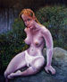 El baño. 92 x 73 cm: