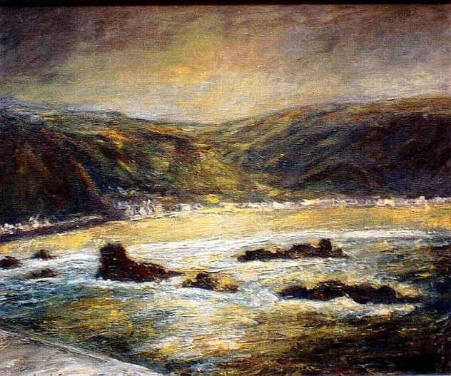 Playa de Salinas en invierno