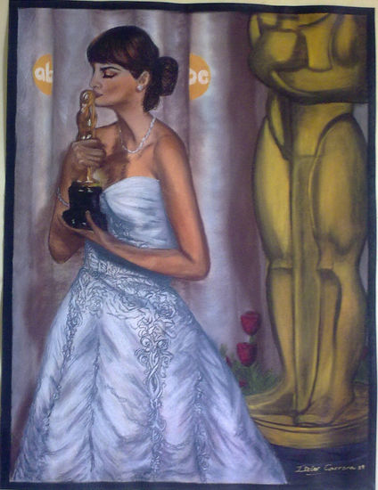 Cumpliendo sueños Pastel Card Figure Painting