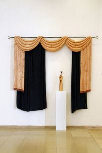 Wooden curtain