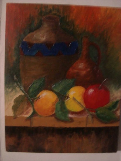 BODEGON 2 Oil Panel Still Life Paintings