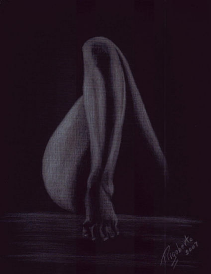 desnudo Pencil (coloured) Paper Nude Paintings