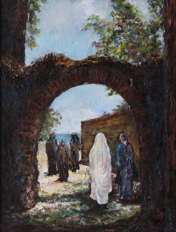 BAJO EL ARCO Oil Canvas Landscaping