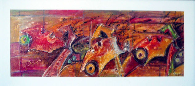 Alazanes (o "mordiendo el disco") Media Mixta Tabla Figura