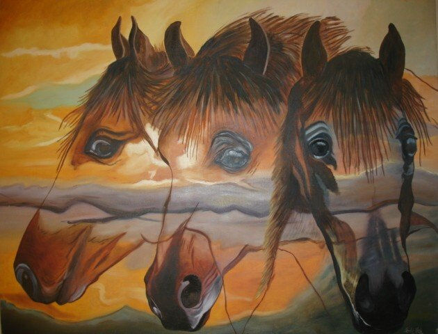 TRANSPARENCIAS Oil Canvas Animals