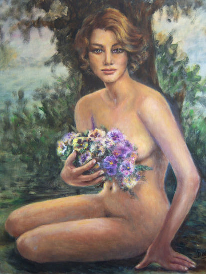 PENSAMYENTOS Oil Canvas Nude Paintings